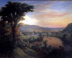 View of the Mohawk near Little Falls 1854