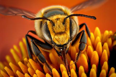 Beschäftigte Biene