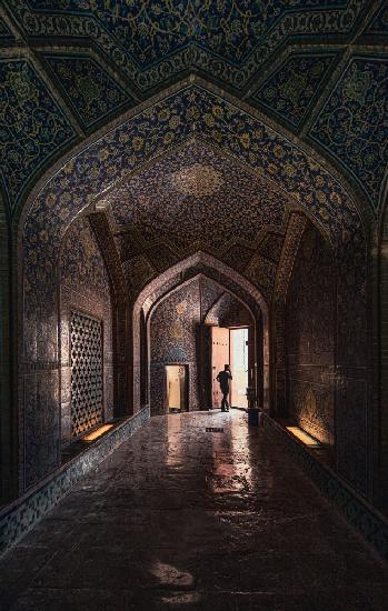 In der Moschee von Isfahan