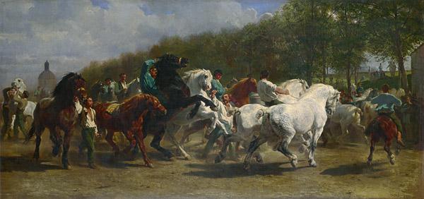 Der Pferdemarkt 1855