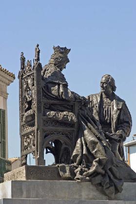 Denkmal für die Sante Fe Vereinbarung zwischen Isabel von Kastilien 1892