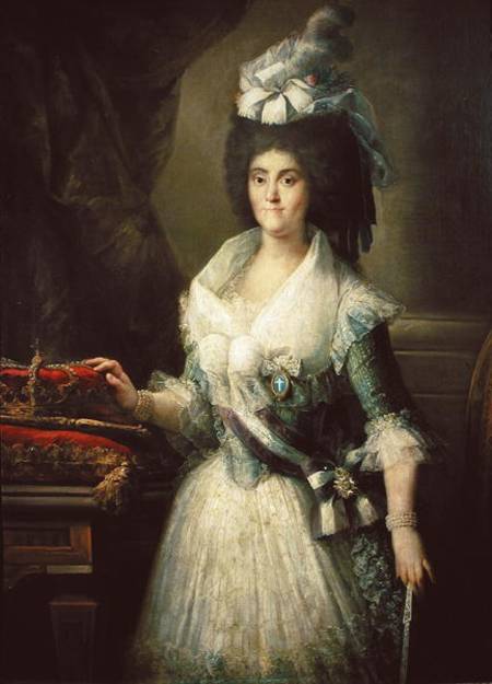 Portrait of Queen Maria Luisa (1751-1819) von Mariano Salvador de Maella