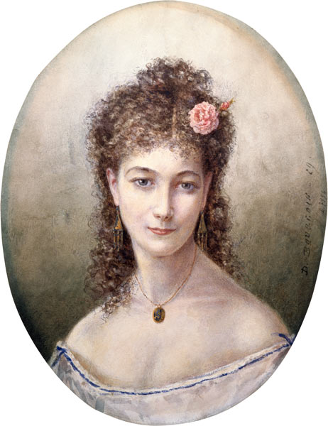 Sarah Bernhardt (1844-1923) 1869 von Marie Desire Bourgoin