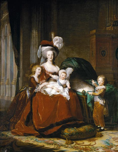MarieAntoinette de Lorraine-Habsbourg, reine de France, et ses enfants von Marie Elisabeth-Louise Vigée-Lebrun