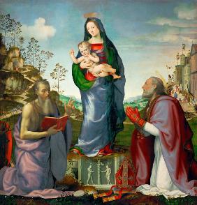 Madonna mit Christkind und Heiligen Jakobus und Zenobius 1506