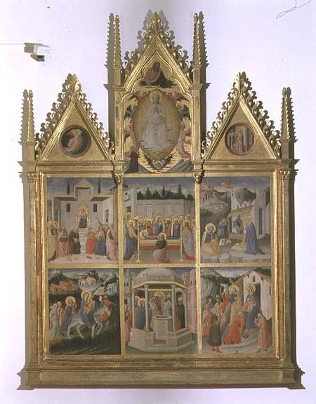 Scenes from the Life of Christ and of the Virgin, polyptych von Mariotto  di Cristofano