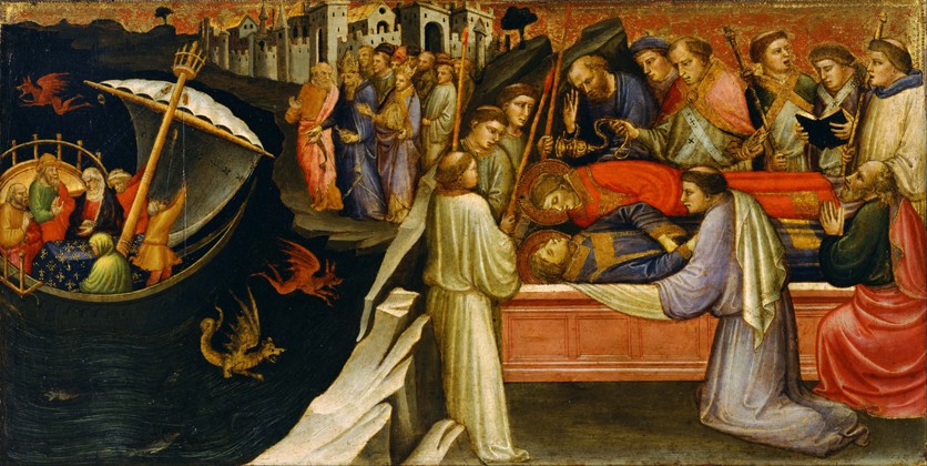 Predella-Tafel mit Szenen aus der Legende vom Heiligen Stephanus von Mariotto di Nardo