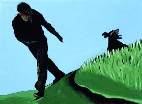 Whistling Him Back, 1997 (acrylic on canvas) 