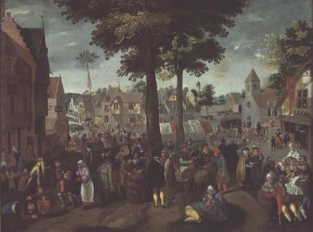 The Flemish Fair von Marten van Cleve
