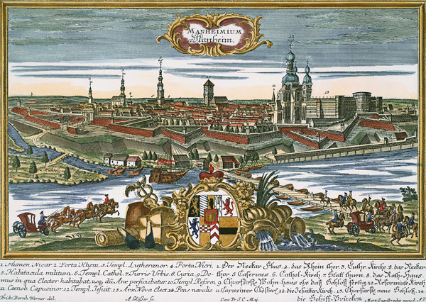 Mannheim um 1750 von Martin Engelbrecht