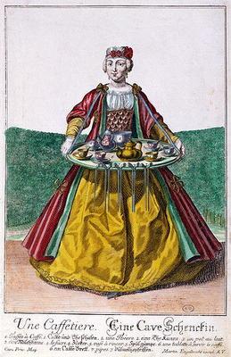 The Coffee Maker, c.1735 (coloured engraving) 16th