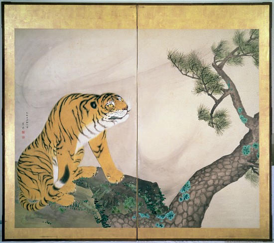 Tiger Screen, Japanese von Maruyama Okyo