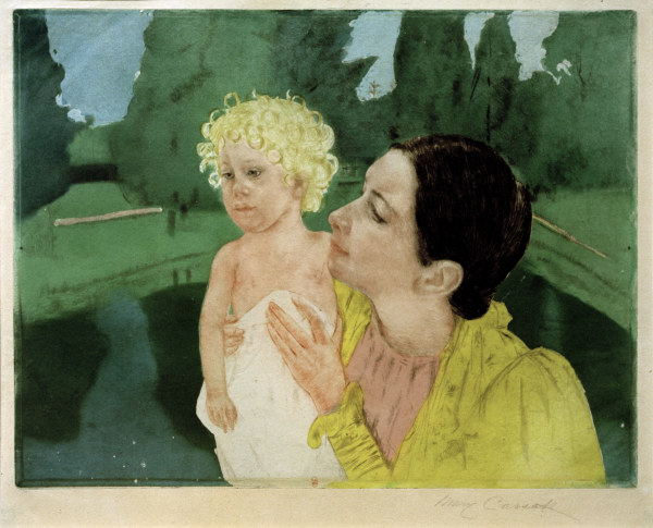 Cassatt / Woman Playing with a Child von Mary Stevenson Cassatt