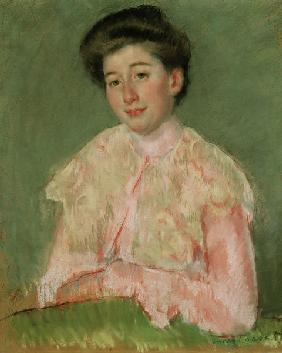 Cassatt / Smiling Woman in Pink Blouse