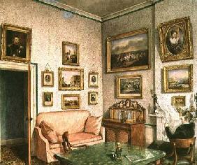 Col. Norcliffe's study at Langton Hall c.1837