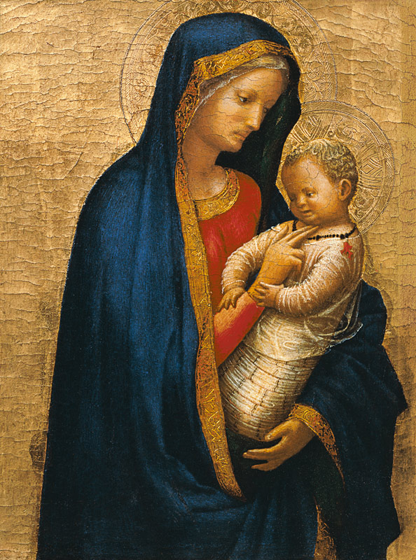 Madonna Casini (tempera & gold leaf on panel) von Masaccio