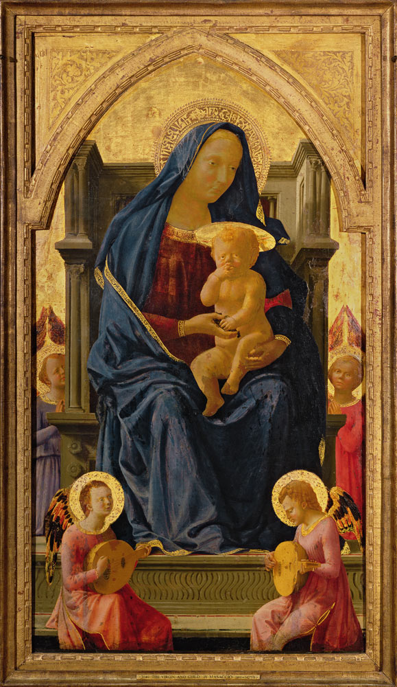 Virgin and Child, 1426 (tempera on panel) (see 199298 for detail) von Masaccio