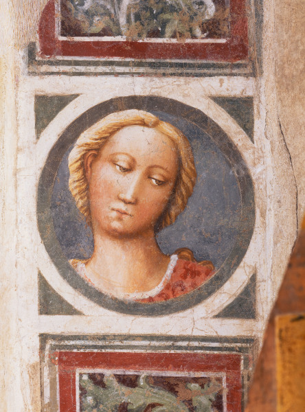 Masaccio,  Bildnismedaillon weiblich von Masaccio