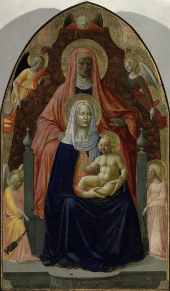 Masaccio u.Masolino,  Anna selbdritt von Masaccio