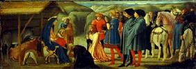 Die Anbetung der Könige (von einer Altarpredella) 1426