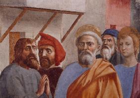 Masaccio, Petrus heilt m. Schatten