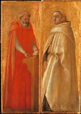 Masaccio,  Zwei heilige Karmeliter