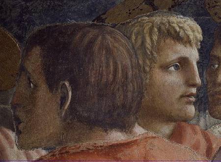 Tribute Money (The Tax Collector and an Apostle - detail of 31642) c.1427 (fresco) von Masaccio