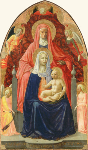 Heilige Anna Selbdritt. von Masaccio und Masolino