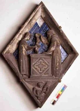 The Baptism at the Font, relief tile from the Campanile