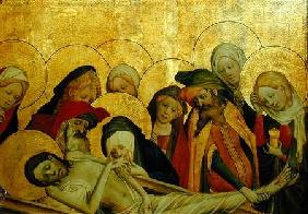 The Entombment, panel from the St. Thomas Altar from St. John's Church, Hamburg begun in 1