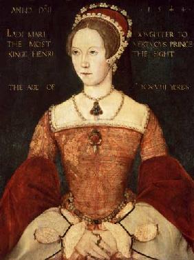 Portrait of Mary I or Mary Tudor (1516-58), daughter of Henry VIII, at the Age of 28 1544