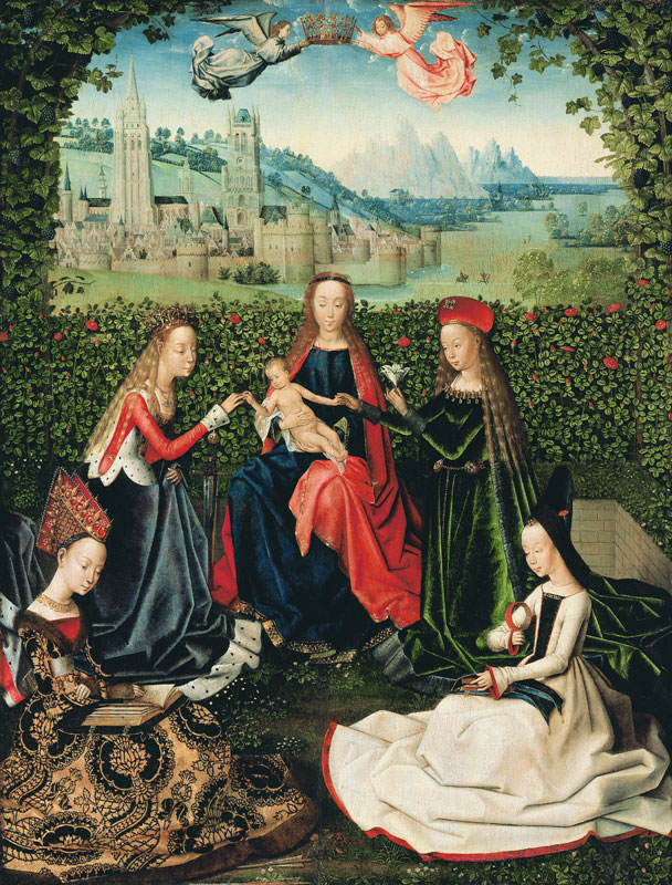 The Virgin of the Rose Garden, 1475-80 von Master of the St. Lucy Legend