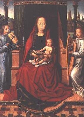 Madonna and Child with Two Musical Angels 1679