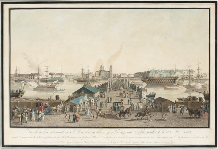 Feierlichkeiten in St. Petersburg am 12. Mai 1803 von Mathias Gabriel Lory