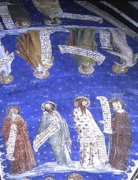 The Prophets Job, Isaiah, Jeremiah, Solomon, Moses, Ezekiel, David and Enoch from La Salle de la Gra  c.1353