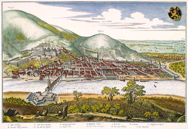 Heidelberg von Matthäus Merian der Ältere