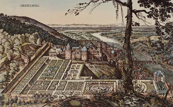 Heidelberger Schloß von Matthäus Merian der Ältere
