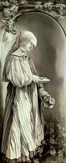 St. Elizabeth of Hungary (1207-31) 1509 (grisaille) von Matthias (Mathis Nithart Gothart) Grunewald