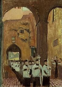Prozession in Rom. von Maurice Denis