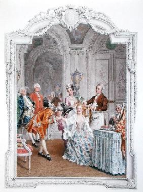 The Toilette, illustration from ''La Vie Parisienne'', c.1890 (colour litho) 
