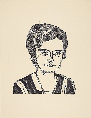 Bildnis Frau H.M. (Naila). 1923 (H282 IV.B.) von Max Beckmann