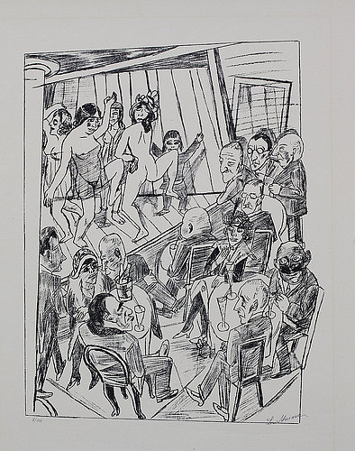 Der Nackttanz. 1922 von Max Beckmann