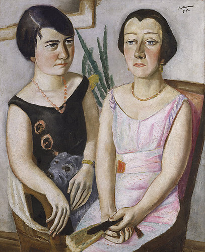 Doppelbildnis Marie Swarzenski und Carola Netter. 1923 von Max Beckmann