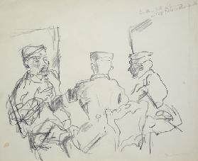Drei Soldaten. 1913