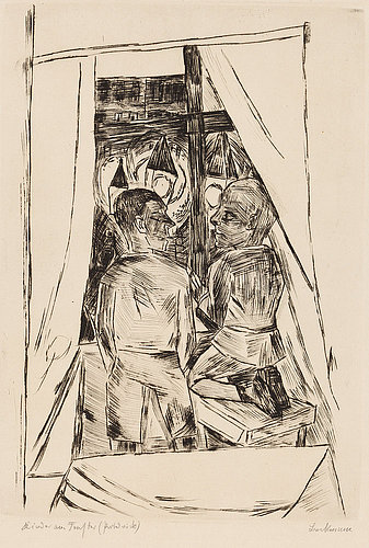 Kinder am Fenster. 1922 (H. 237 II A) von Max Beckmann