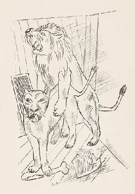 Löwenpaar. 1921 (H. 184 B c)