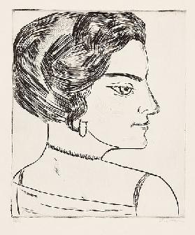 Naila im Profil (Bildnis Frau H. M.). 1923 (H. 276 B)