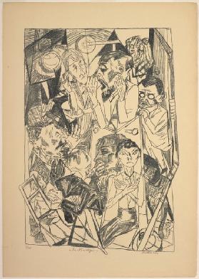The Ideologues, plate six from Die Hölle 1919