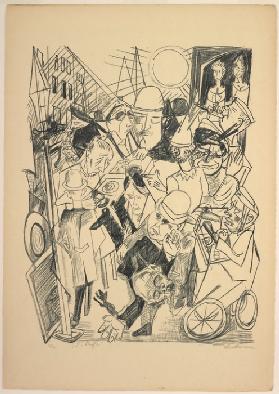 The Street, plate three from Die Hölle 1919