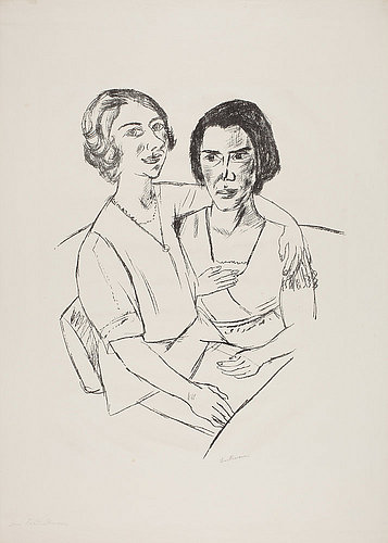 Zwei Frauen. 1922 (H 245 ll.) von Max Beckmann